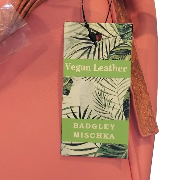 NWT | Badgley Mischka | Vegan Leather & Snake Print Satchel Crossbody - Picture 6 of 13